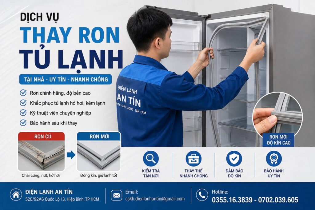 thay ron tu lanh tai nha Thay Ron Tủ Lạnh Tại Nhà Tp HCM– Đóng Kín Cửa, Hạn Chế Hao Điện
