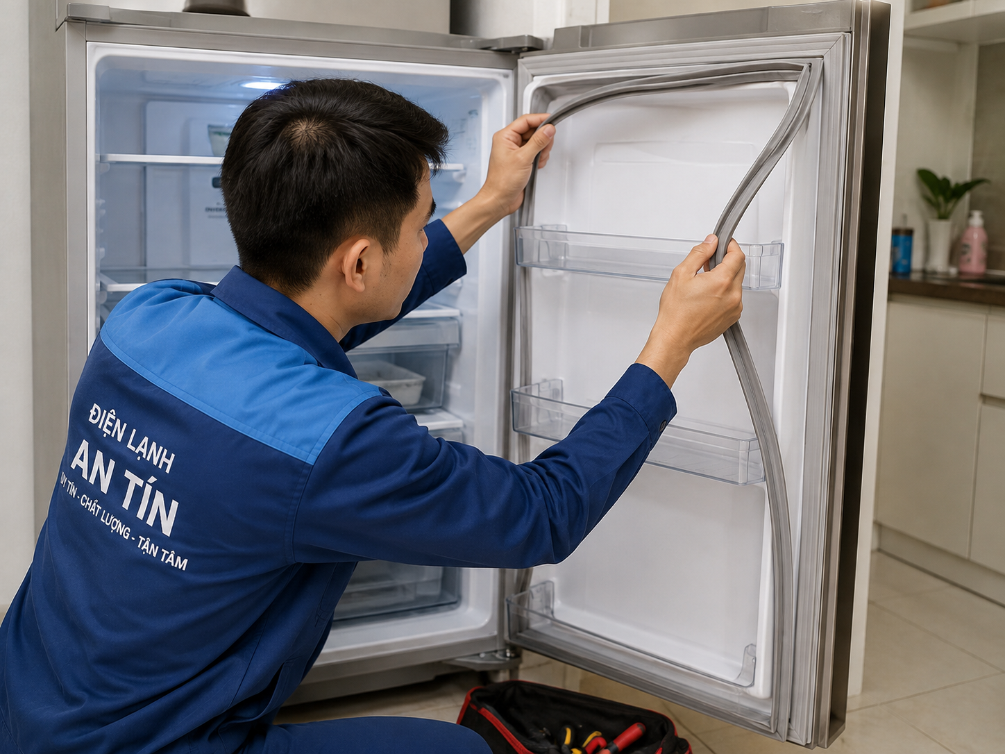 thay ron tu lanh tai nha 3 Thay Ron Tủ Lạnh Tại Nhà Tp HCM– Đóng Kín Cửa, Hạn Chế Hao Điện