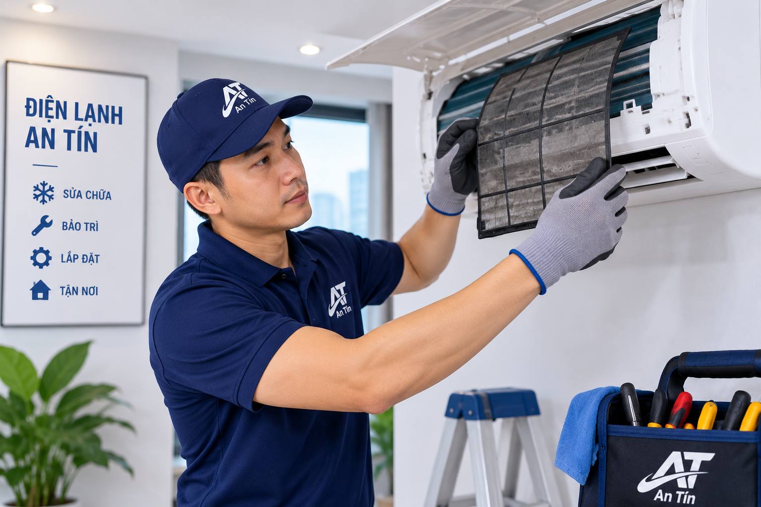 Sua dieu hoa3 Điện Lạnh An Tín