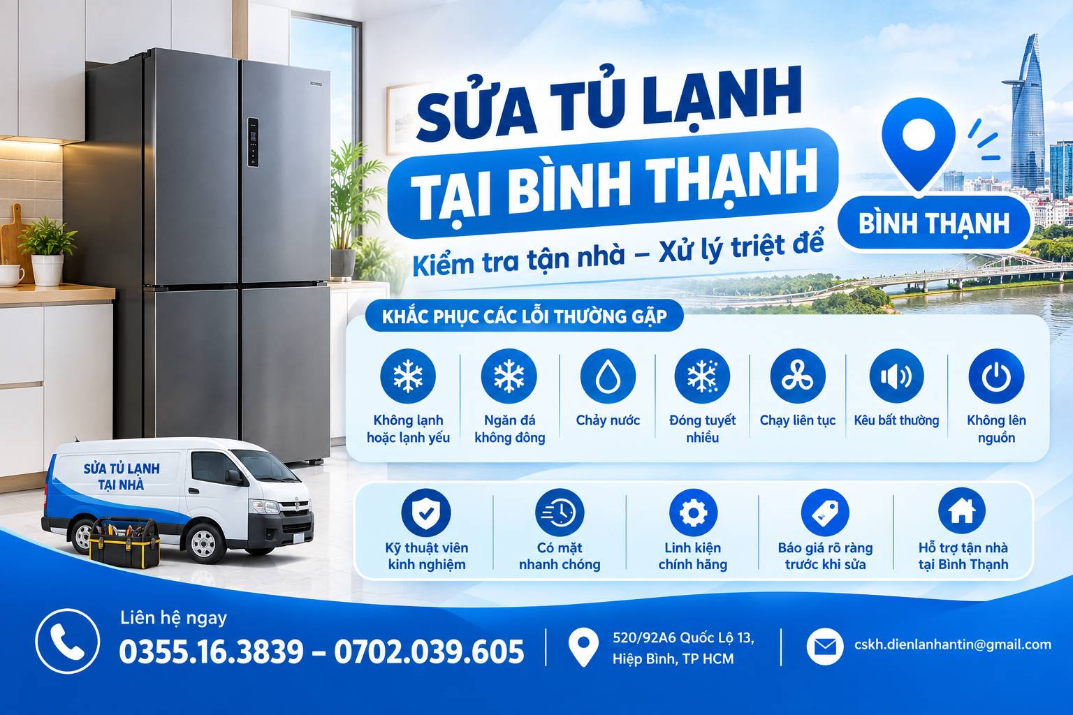 sua tu laanh binh thanh Sửa Tủ Lạnh Bình Thạnh Uy Tín – Kiểm Tra Tận Nơi, Xử Lý Đúng Lỗi