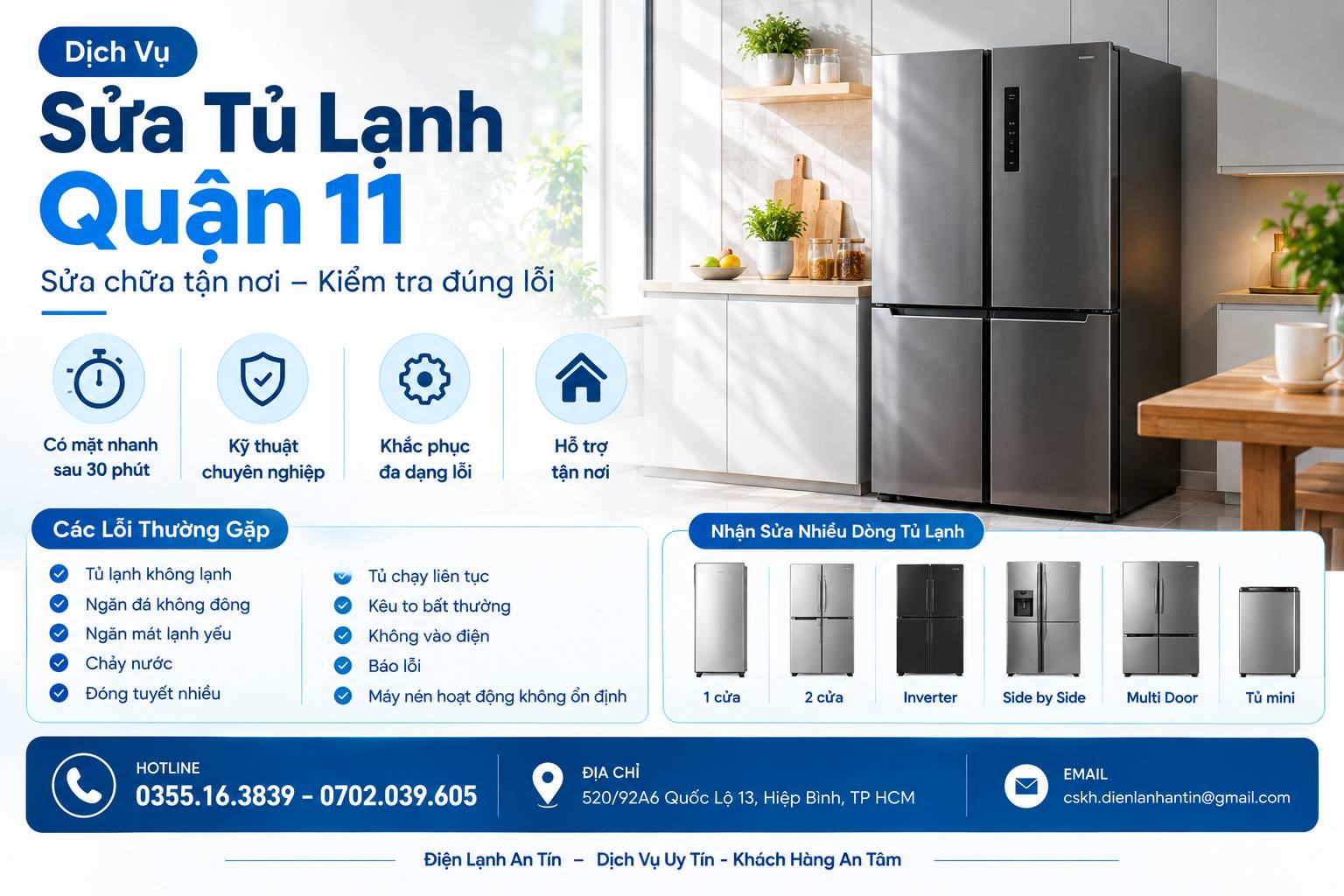 sua tu lanh quan 11 sua chua tan noi dung nguyen nhan Sửa Tủ Lạnh Quận 11 – Sửa Chữa Tận Nơi, Đúng Nguyên Nhân