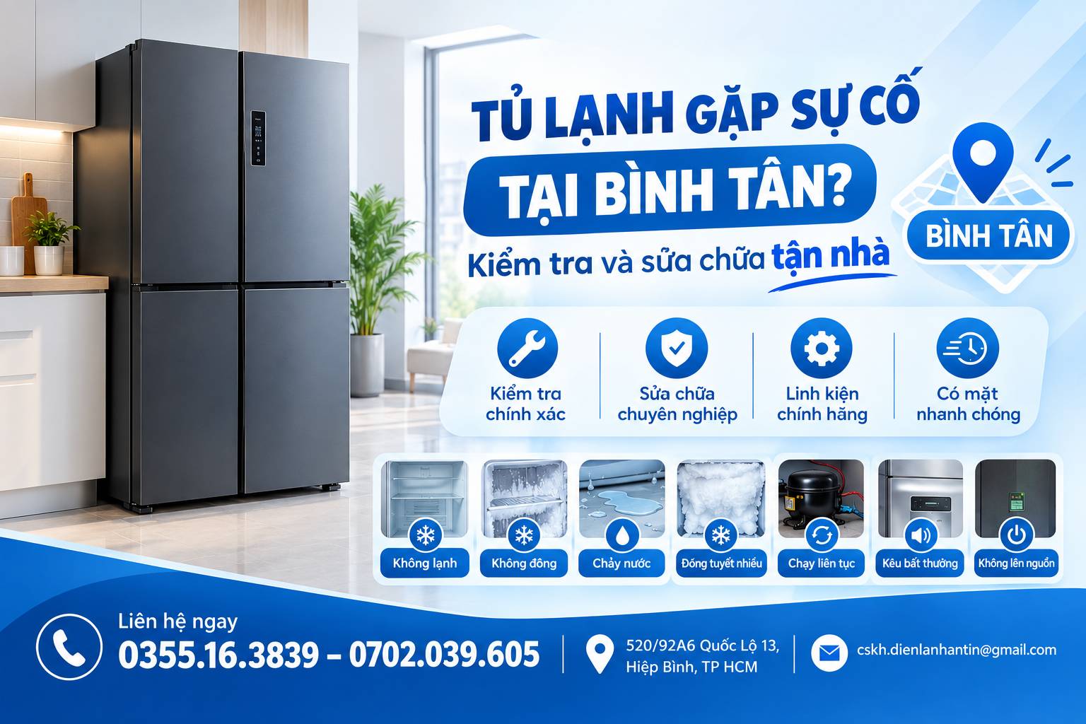 tu lanh gap su co tai binh tan tho kiem tra va sua chua tan nha Tủ Lạnh Gặp Sự Cố Tại Bình Tân? Thợ Kiểm Tra Và Sửa Chữa Tận Nhà